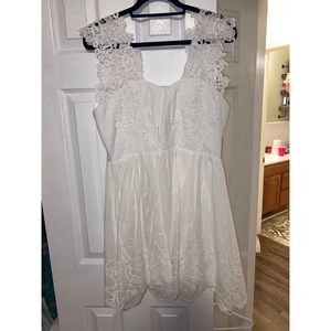 White lace dress